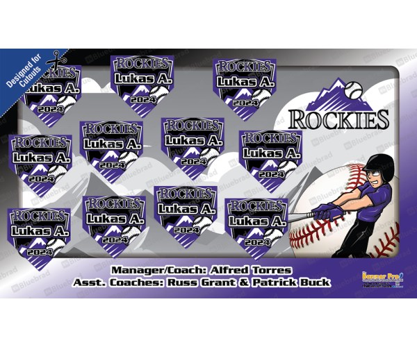 Rockies 3 Theme - Baseball Team Banner Rockies 3 Theme - Baseball Team Banner