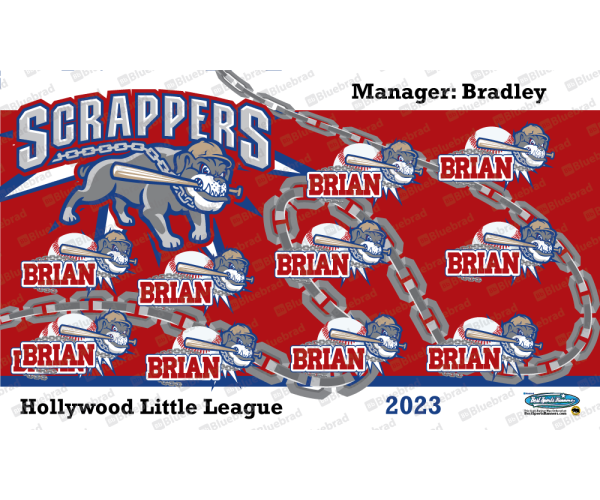 Scrappers - Baseball T-ball - Team Banner Design Scrappers - Baseball T-ball - Team Banner Design